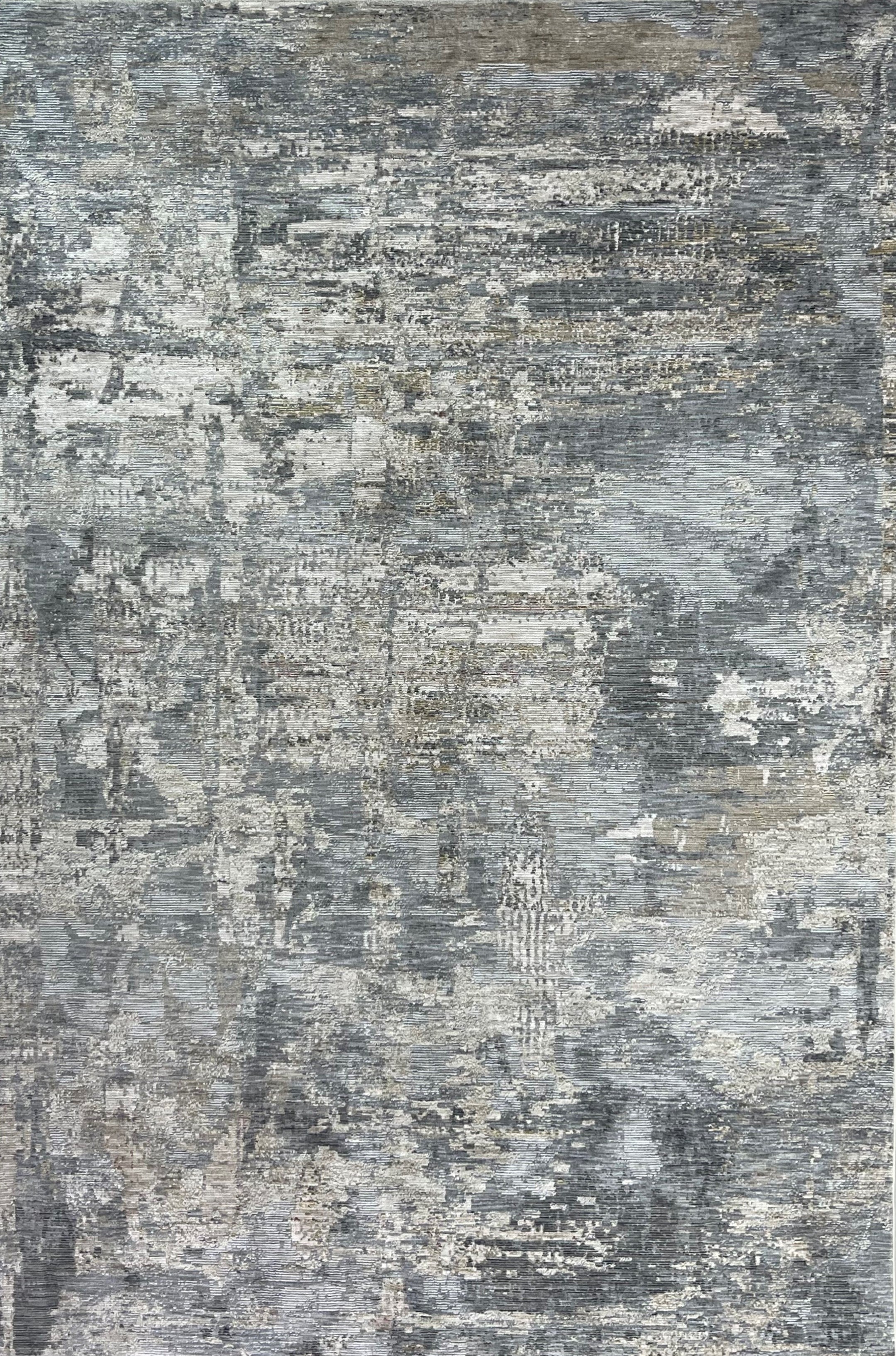 Novelbright コラージュアートオーバーサイズ　Mサイズ　グレー GENIMO Machine Washable Modern Abstract Soft Area Rug